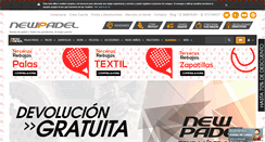 Desktop Screenshot of newpadel.es